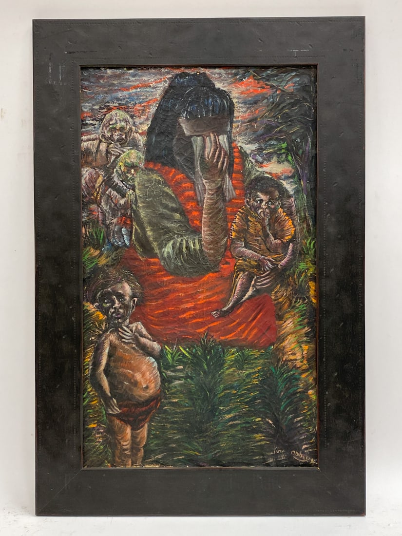 NIBERG ABBEY (1920-1990) MODERNIST O/C (1 of 6)