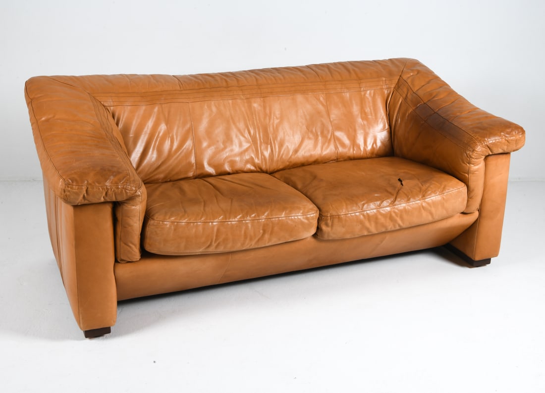 DE SEDE STYLE DANISH LEATHER SOFA C. 1960S (1 of 10)