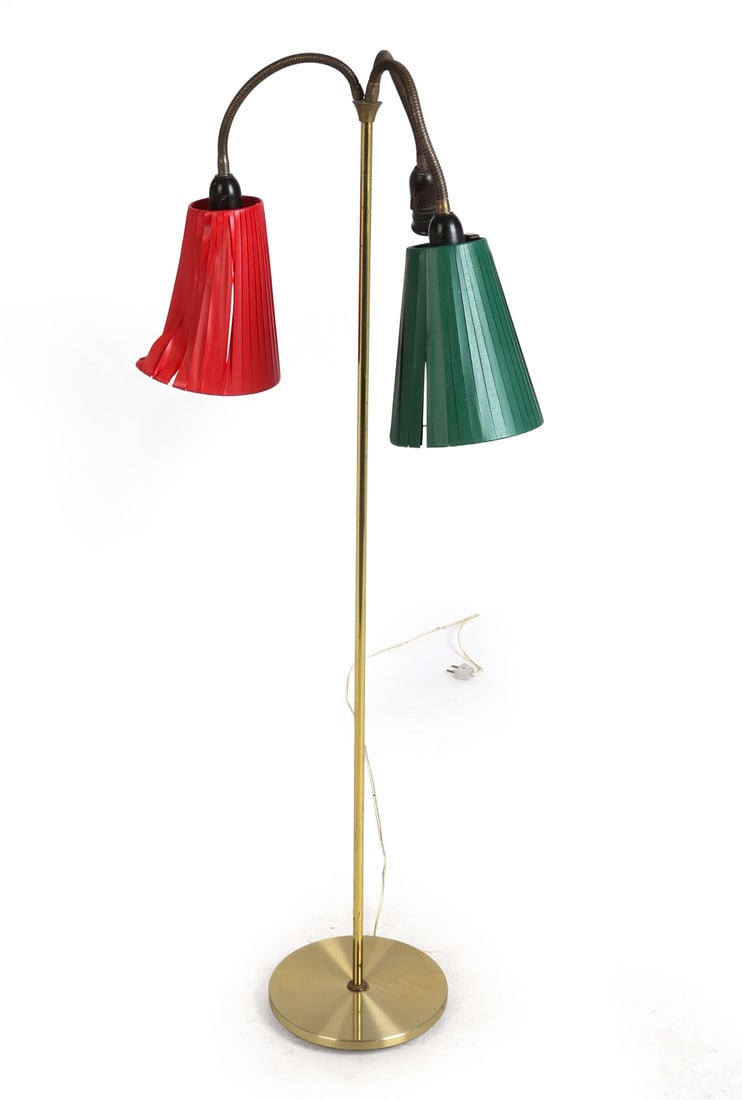 SCANDINAVIAN 3 LIGHT FLOOR LAMP C. 1960S (1 of 13)