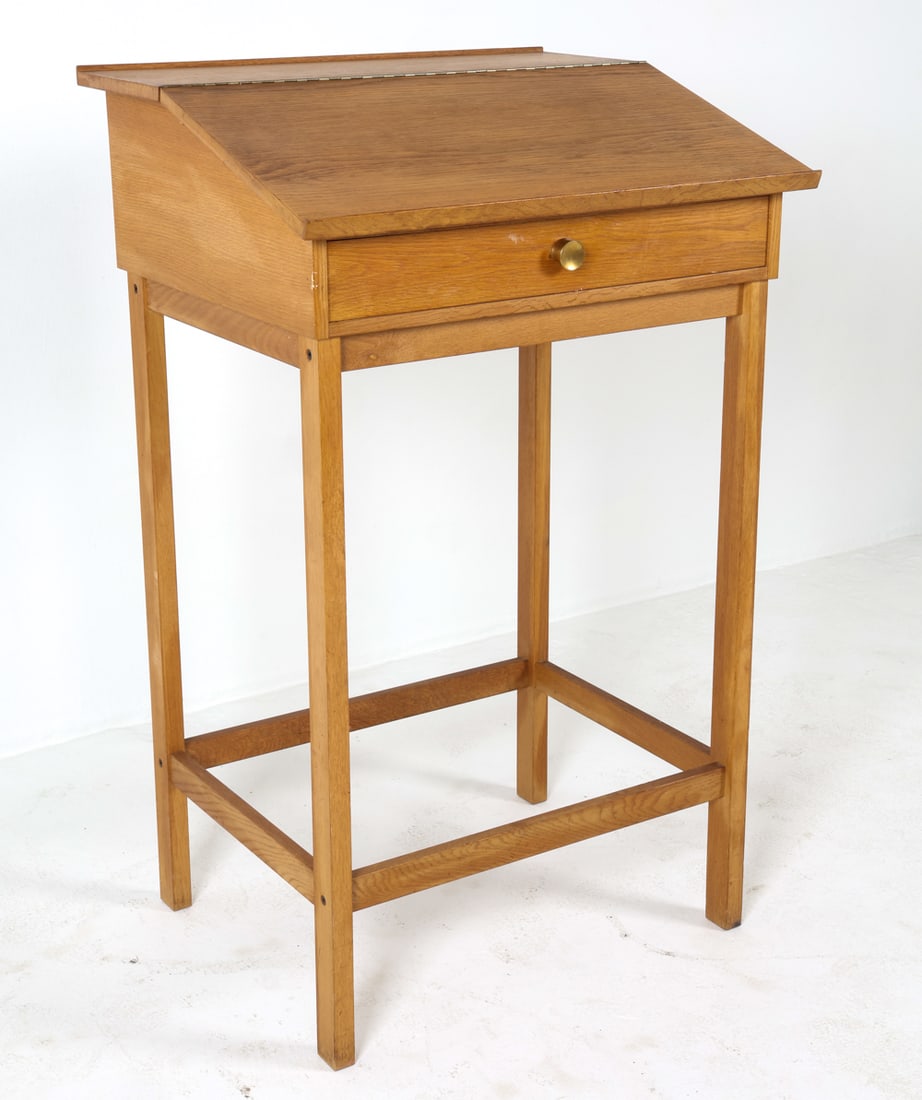 DANISH OAK WRITING DESK C. 1970S (1 of 18)