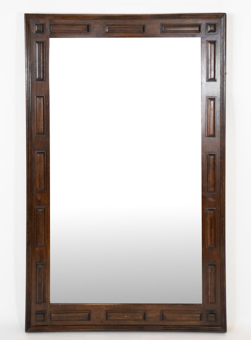 SWEDISH PINE WALL MIRROR C. 1960S (1 of 9)