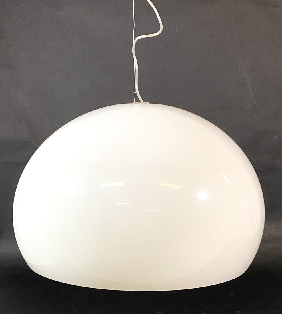 SCANDINAVIAN ACRYLIC GLOBE PENDANT LIGHT C. 1980S (1 of 10)