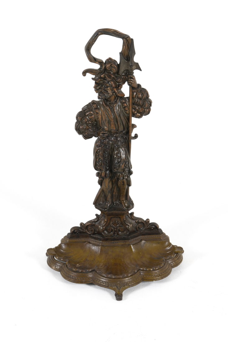 ANTIQUE CAST IRON LANDSKNECHT CANE UMBRELLA STAND (1 of 16)