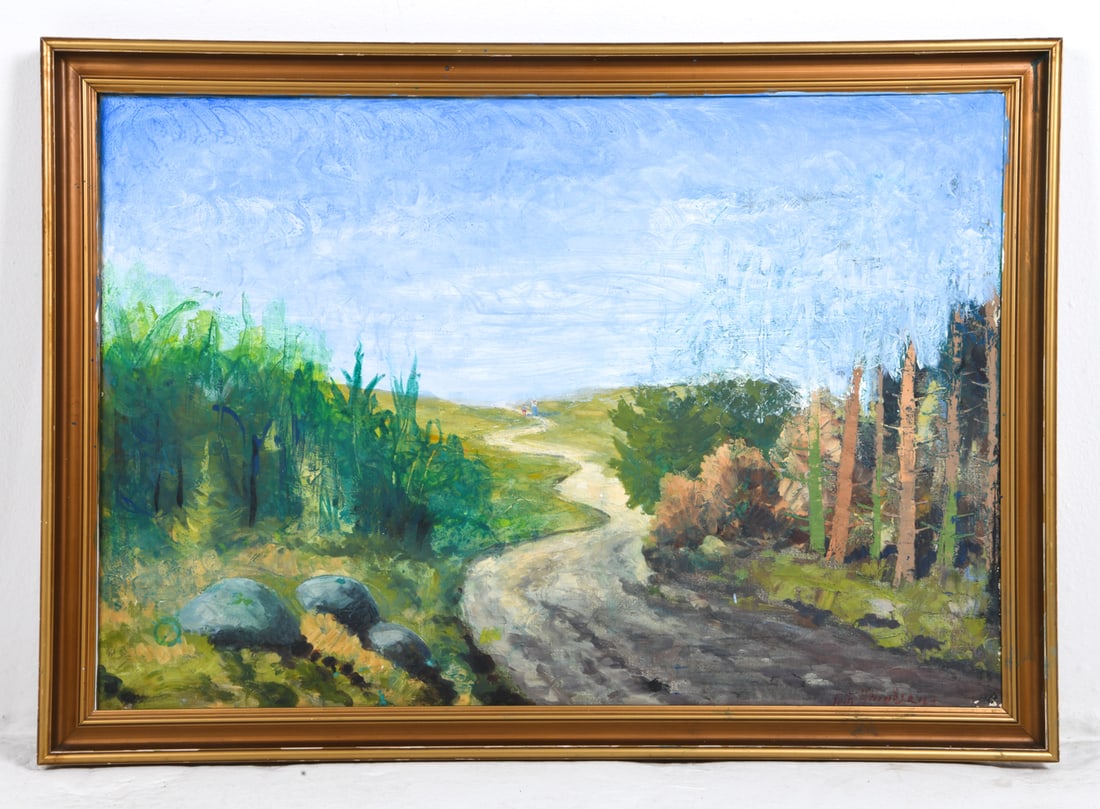 SCANDINAVIAN MID-20TH CENTURY LANDSCAPE O/C (1 of 5)