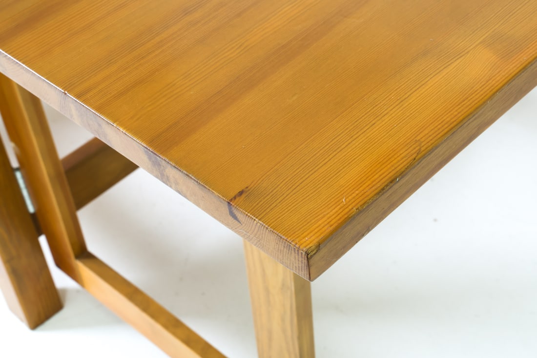 MATHSSON STYLE SWEDISH PINE EXTENDING DINING TABLE - 11