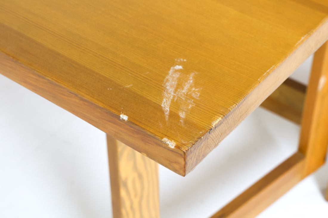 MATHSSON STYLE SWEDISH PINE EXTENDING DINING TABLE - 12