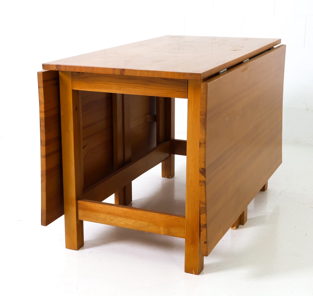 MATHSSON STYLE SWEDISH PINE EXTENDING DINING TABLE - 13