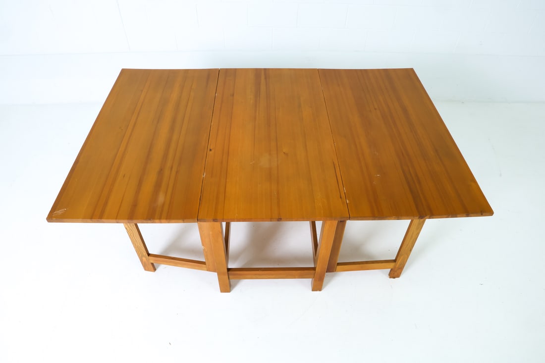 MATHSSON STYLE SWEDISH PINE EXTENDING DINING TABLE - 6