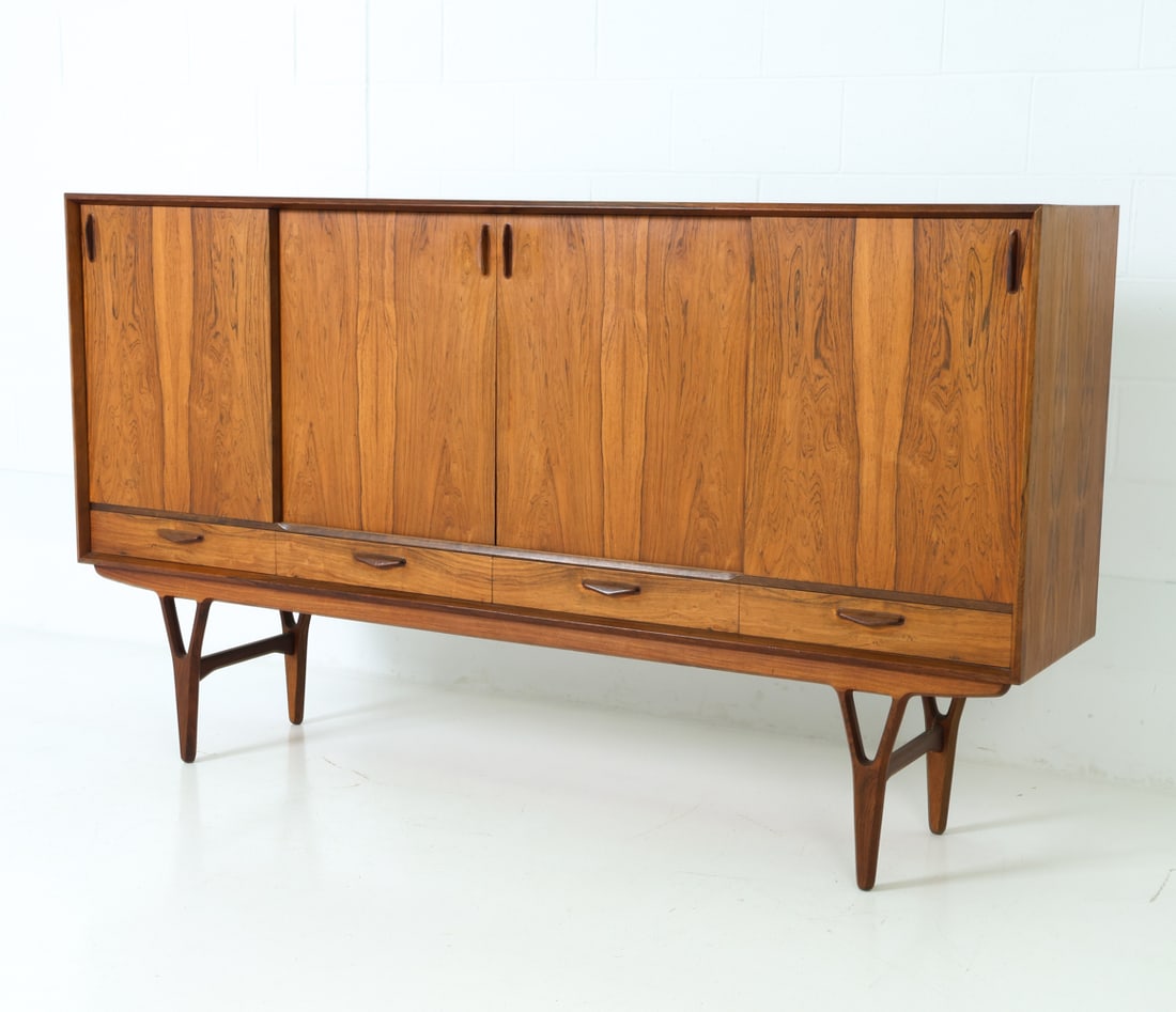 ATTR KURT OSTERVIG DANISH ROSEWOOD SIDEBOARD 1960S (1 of 20)