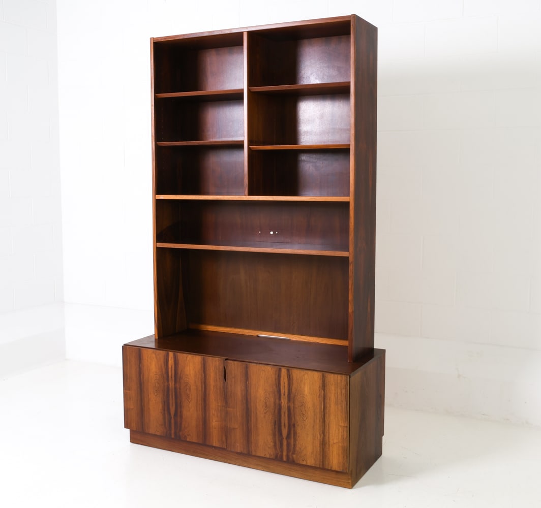 ATTR. OMANN JUN DANISH ROSEWOOD BOOKCASE CABINET (1 of 18)