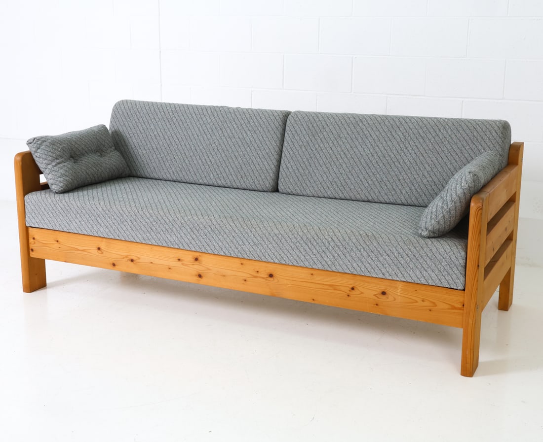 EKSTROM STYLE SWEDISH PINE SOFA C. 1970S (1 of 18)