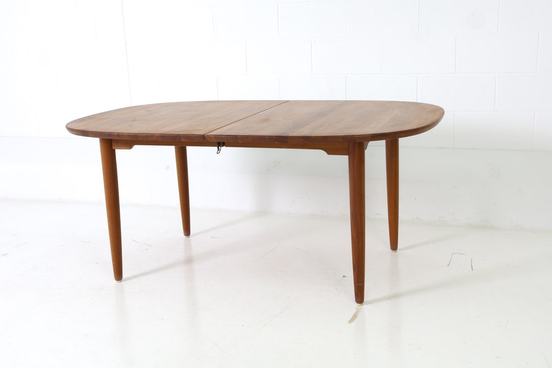 RUBBY DANISH WALNUT EXTENDING DINING TABLE - 12