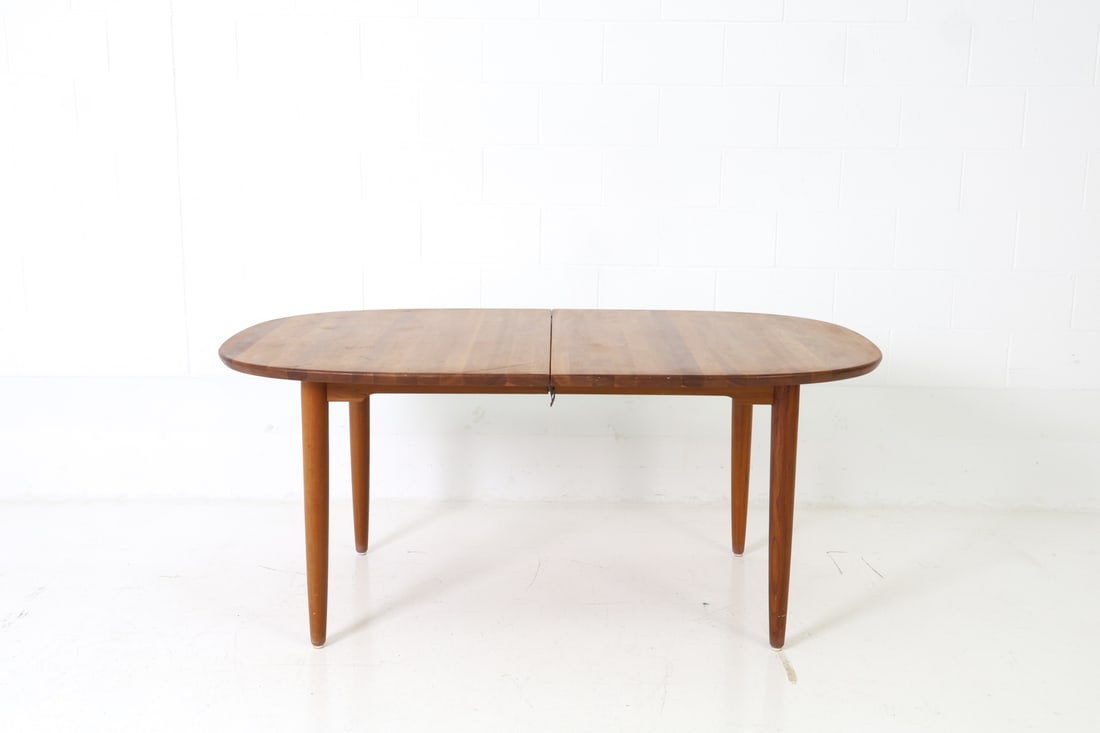 RUBBY DANISH WALNUT EXTENDING DINING TABLE - 13