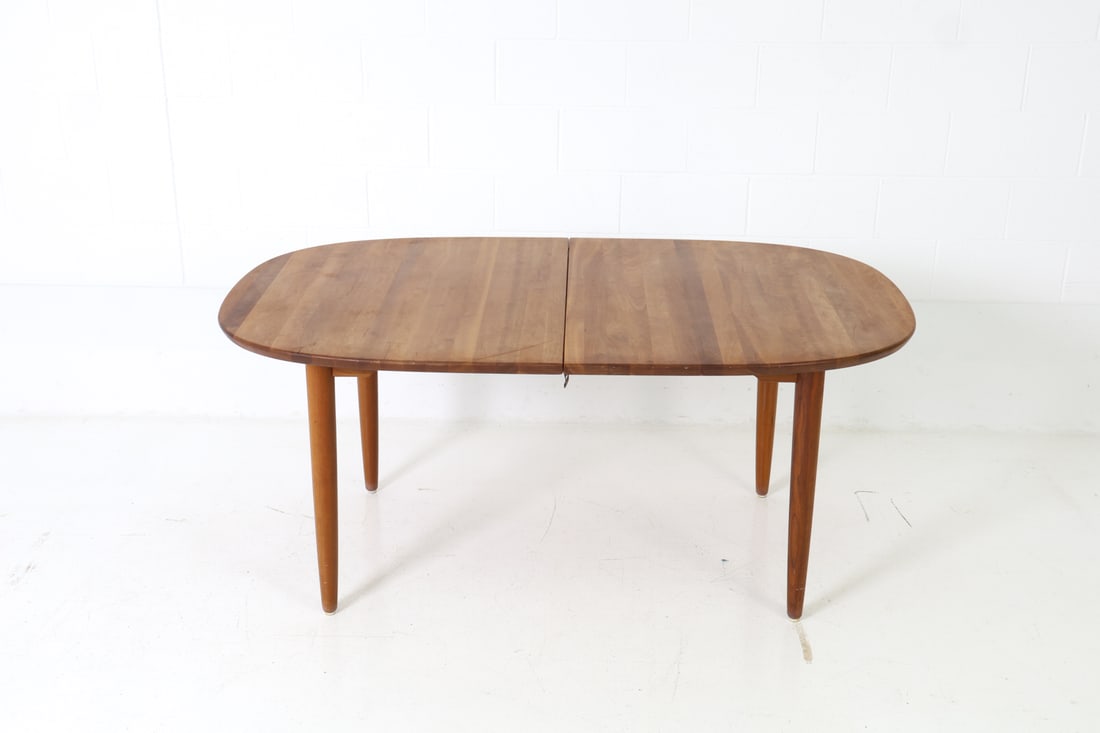 RUBBY DANISH WALNUT EXTENDING DINING TABLE - 14
