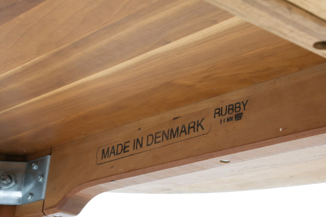 RUBBY DANISH WALNUT EXTENDING DINING TABLE - 17