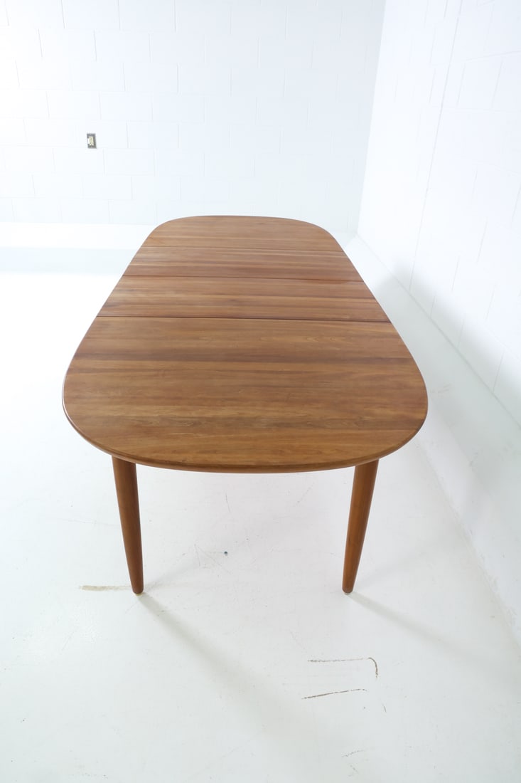 RUBBY DANISH WALNUT EXTENDING DINING TABLE - 6