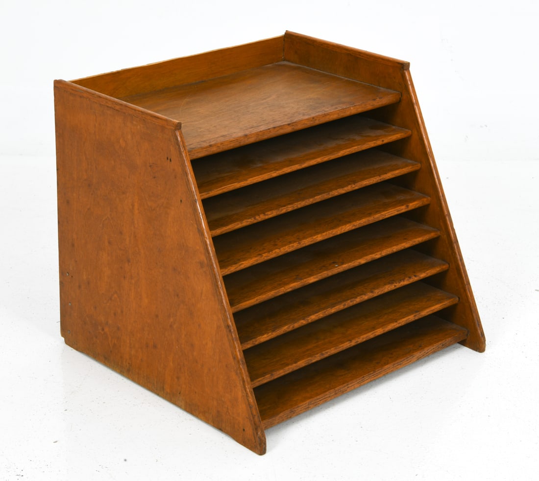 MID-CENTURY DANISH OAK DESK ORGANIZER (1 of 8)