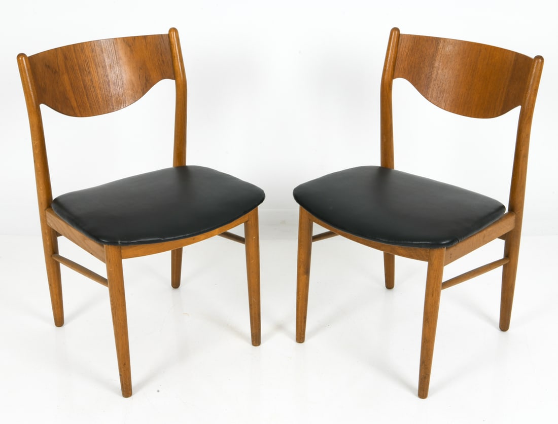 PAIR STYLE OF JORGENSEN DANISH TEAK SIDE CHAIRS (1 of 1)