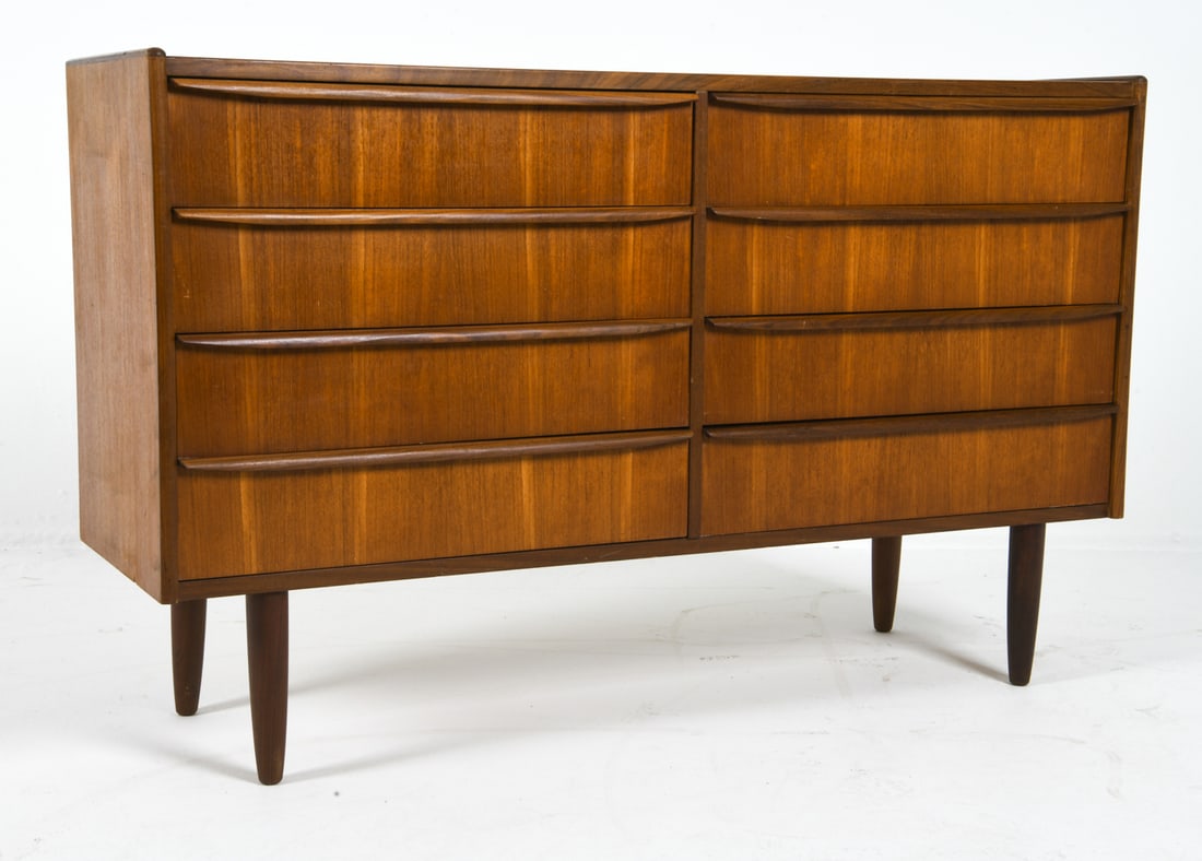 DANISH TEAK CHEST OF DRAWERS C. 1960S (1 of 1)