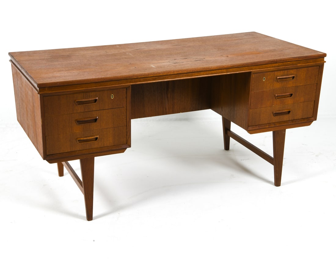 DANISH TEAK WRITING DESK C. 1970S (1 of 9)