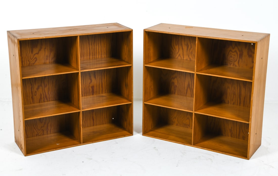 PAIR OF MOGENS KOCH FOR RASMUSSEN PINE BOOKCASES (1 of 1)