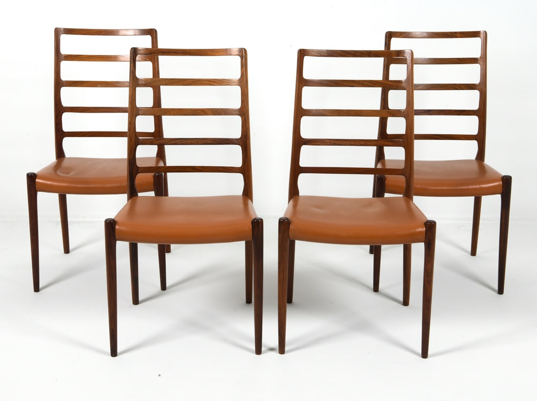 (4) NIELS OTTO MOLLER ROSEWOOD DINING CHAIRS 1970S (1 of 1)