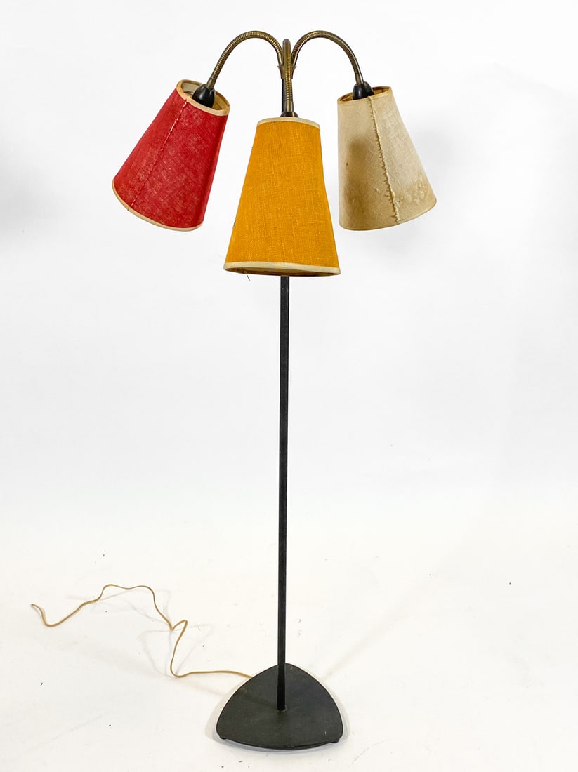 SCANDINAVIAN 3 LIGHT FLOOR LAMP C. 1960S (1 of 1)