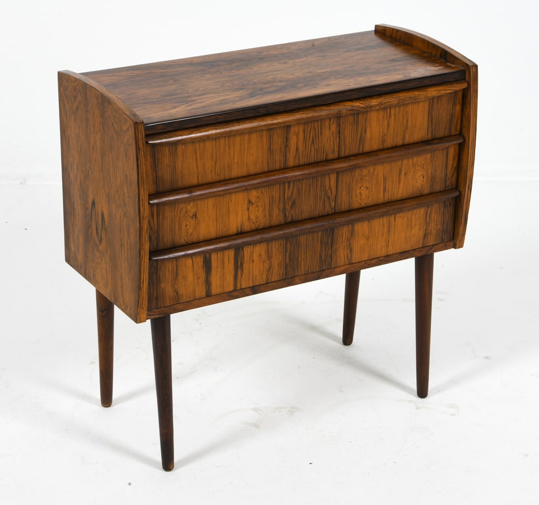 DANISH ROSEWOOD SIDE CHEST OF DRAWERS C. 1970S (1 of 1)
