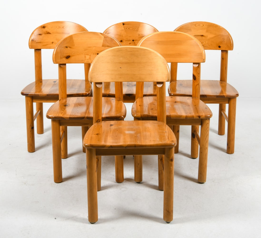 (6) ATTR. DAUMILLER DANISH PINE DINING CHAIRS (1 of 20)