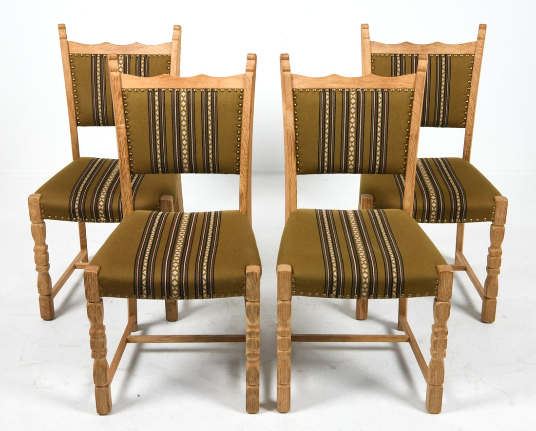 (4) HENNING KJAERNULF DANISH OAK DINING CHAIRS (1 of 17)