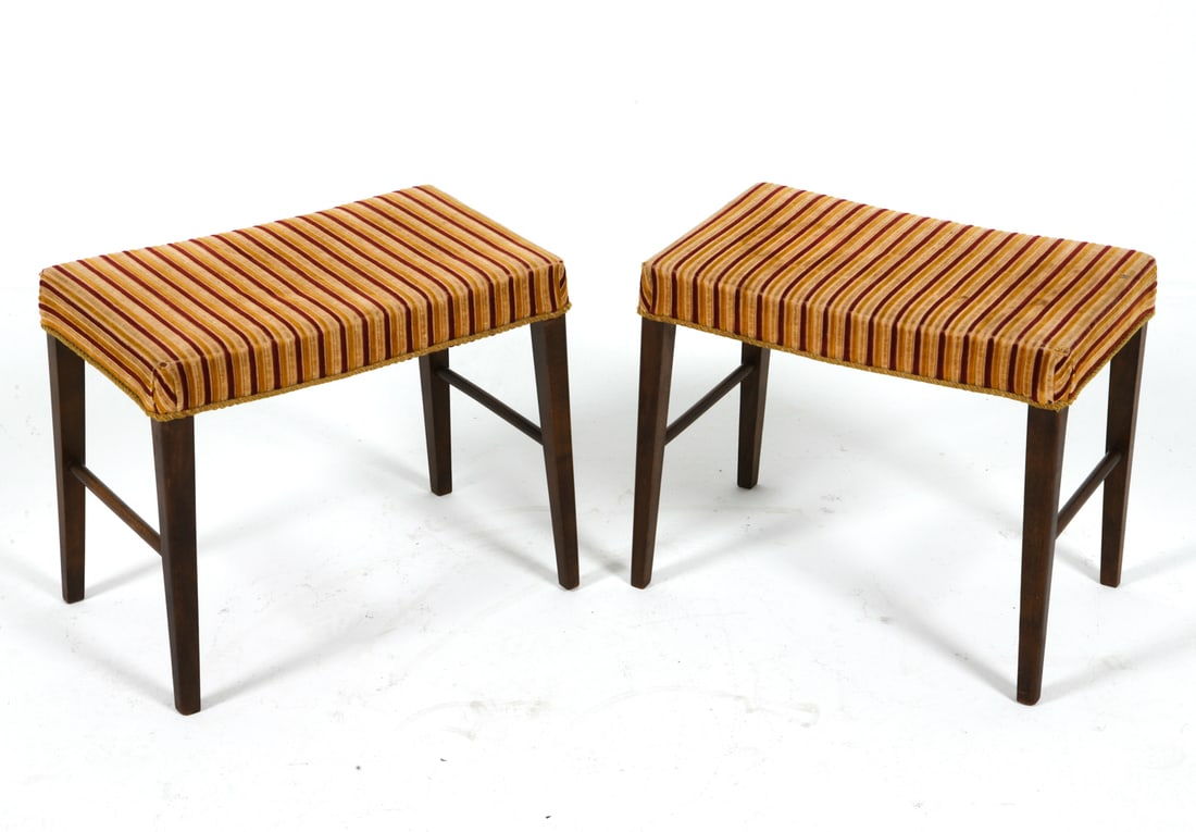 PAIR OF DANISH BEECH STOOLS C. 1960S (1 of 11)