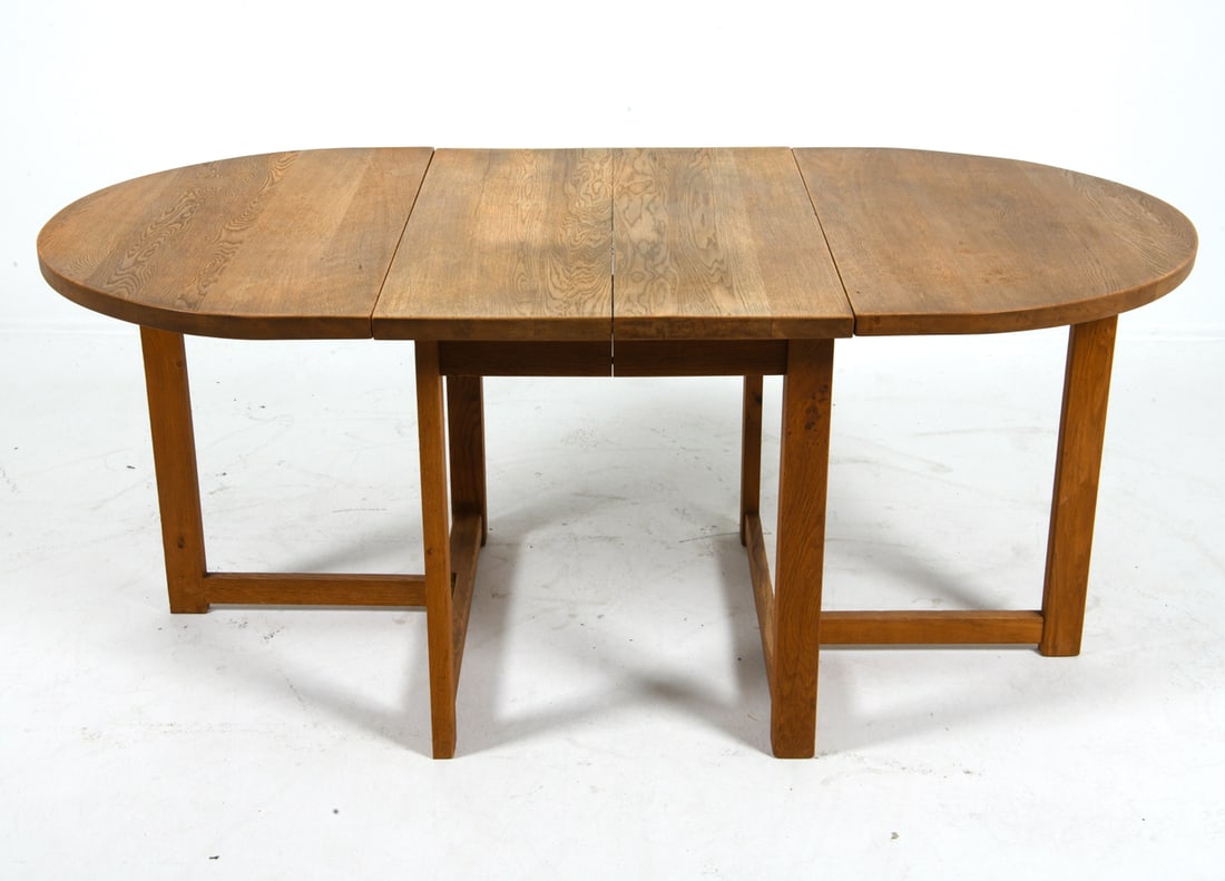 GUSTAVSSON STYLE OAK EXPANDING DINING TABLE 1970S (1 of 1)