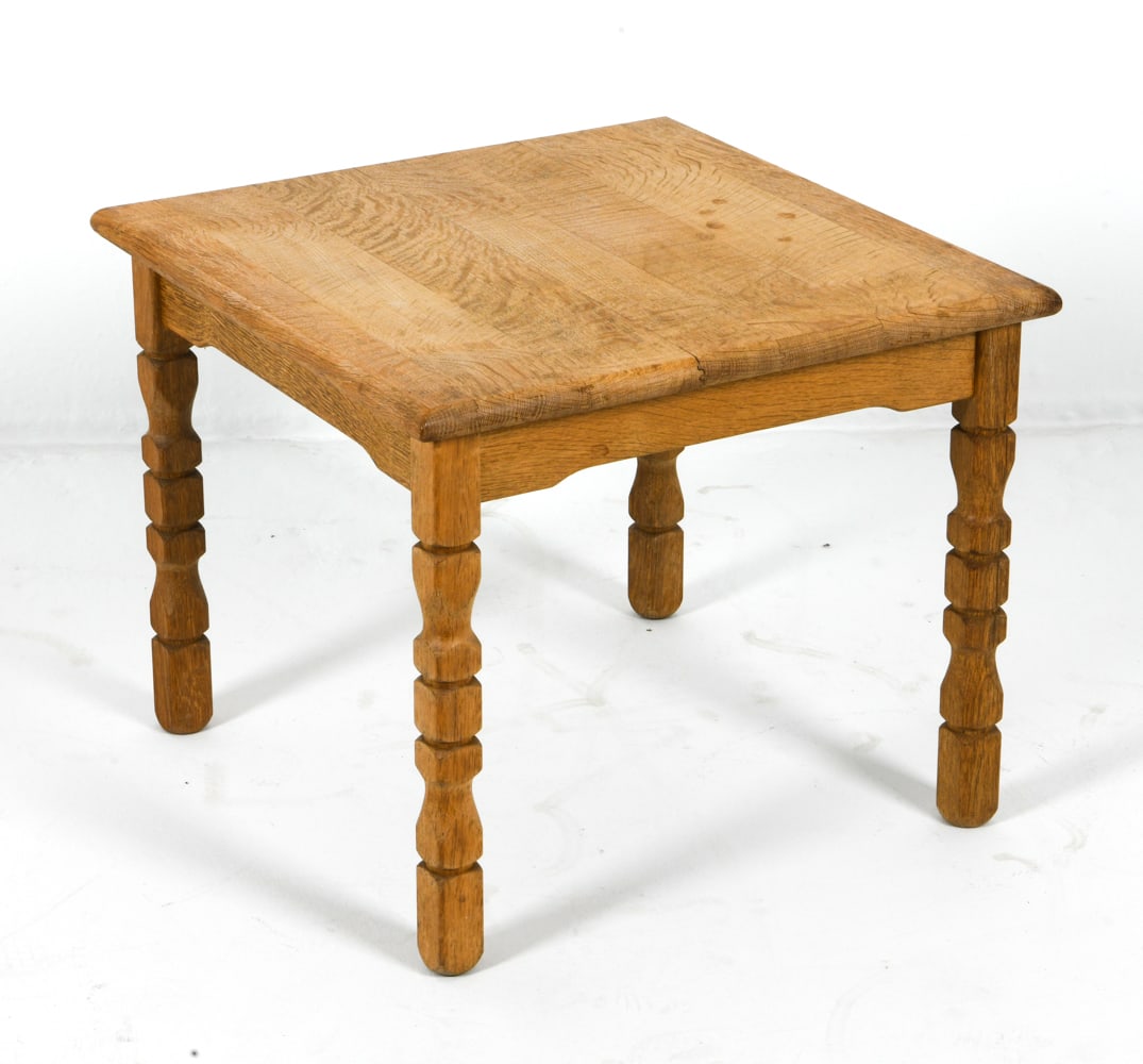STYLE OF KJAERNULF DANISH OAK SIDE TABLE 1970S (1 of 1)