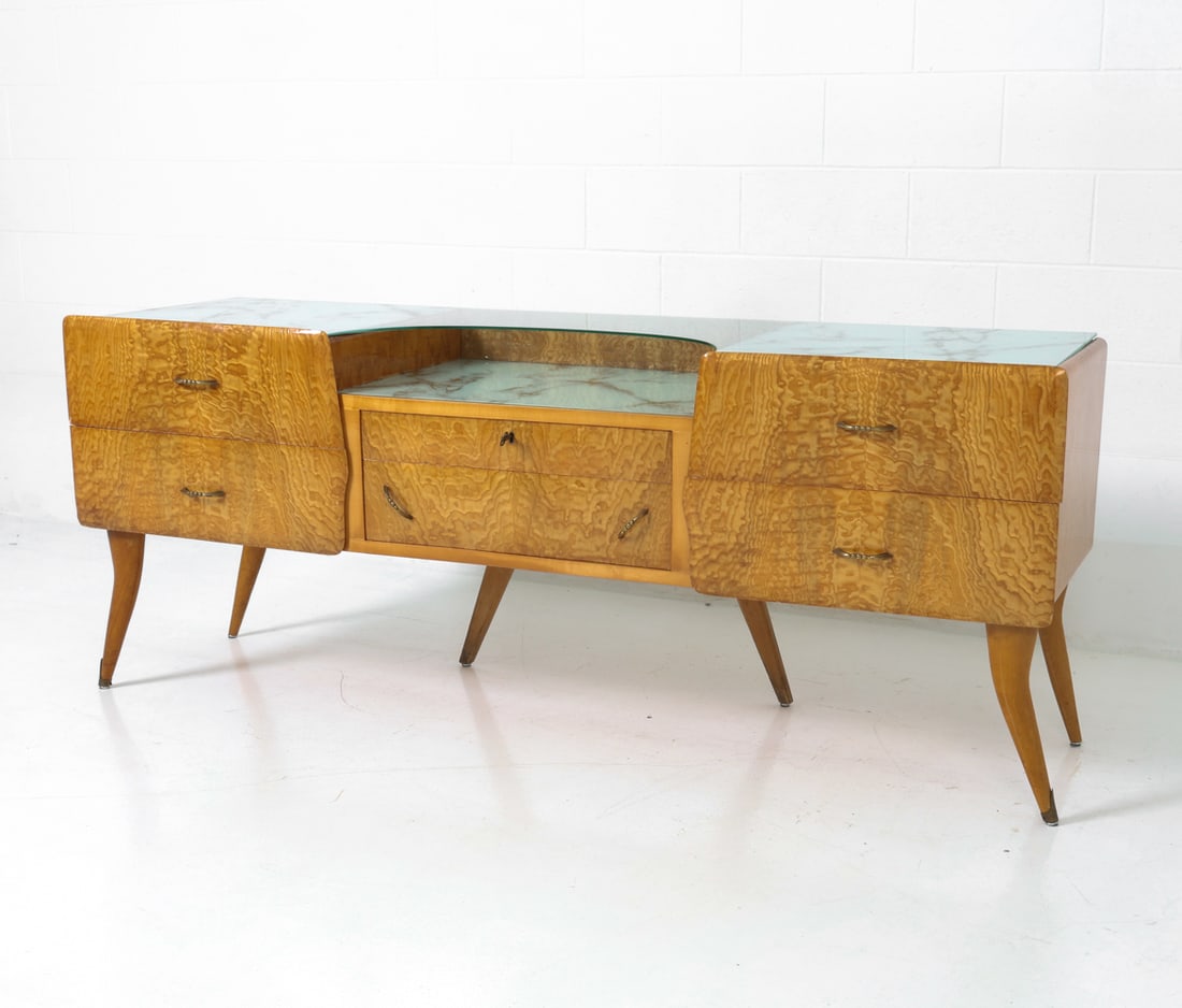 ITALIAN BURLWOOD SIDEBOARD 1950S (1 of 20)