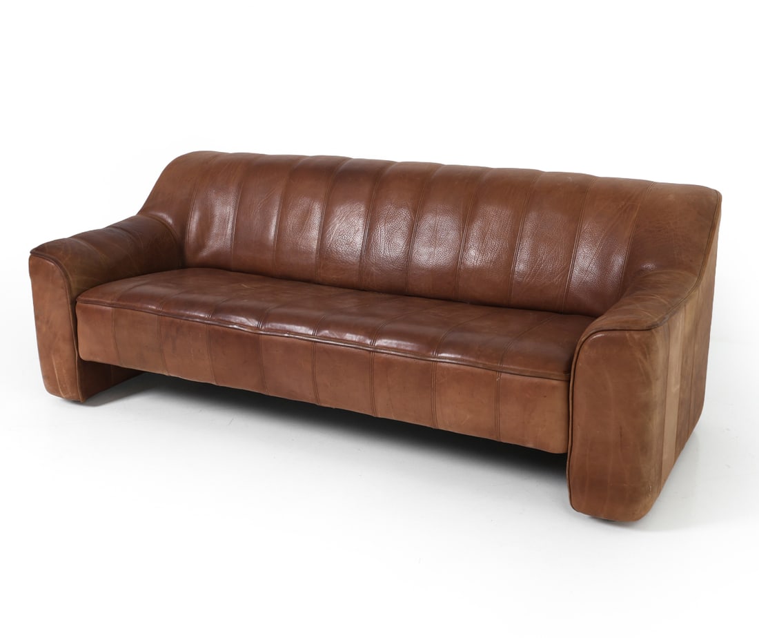 DE SEDE DS-44 SWISS LEATHER SOFA C. 1970S (1 of 18)