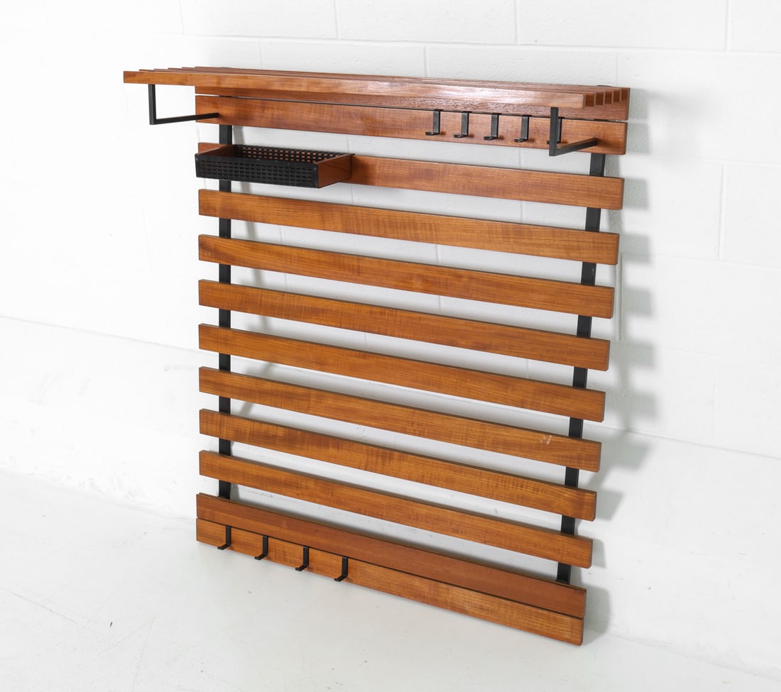 MID-CENTURY TEAK COAT RACK C. 1960S (1 of 16)