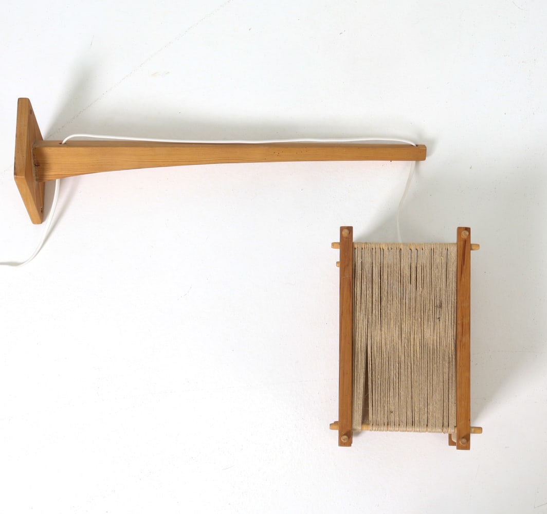 SWEDISH PINE WALL SCONCE 1960S (1 of 16)