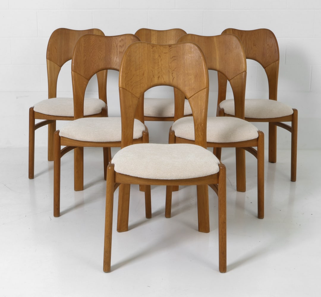 (6) STYLE OF NIELS KOEFOED OAK DINING CHAIRS 1960S (1 of 14)