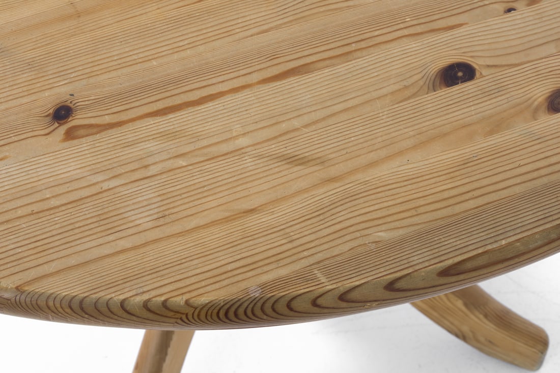 DAUMILLER STYLE PINE DINING TABLE 1970S - 14