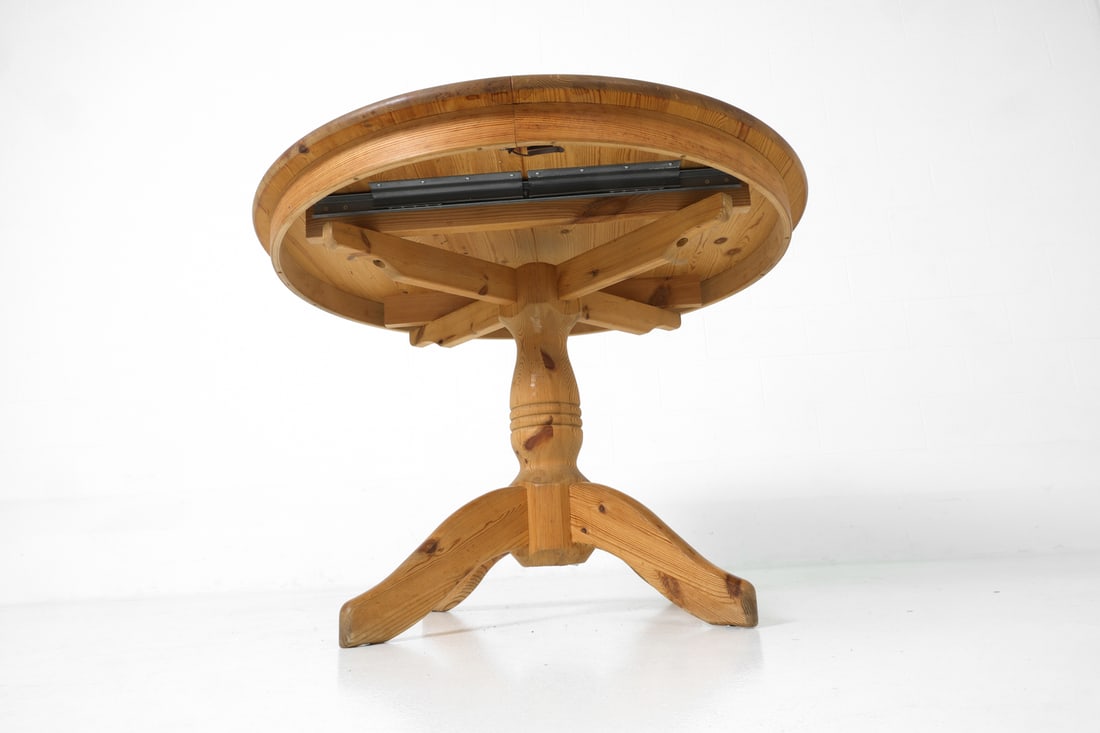 DAUMILLER STYLE PINE DINING TABLE 1970S - 15