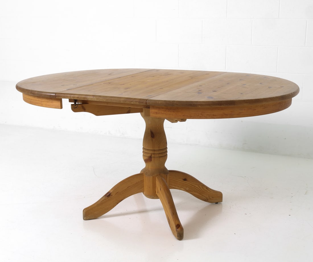 DAUMILLER STYLE PINE DINING TABLE 1970S - 4