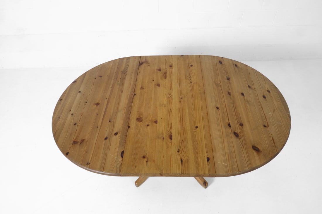 DAUMILLER STYLE PINE DINING TABLE 1970S - 7