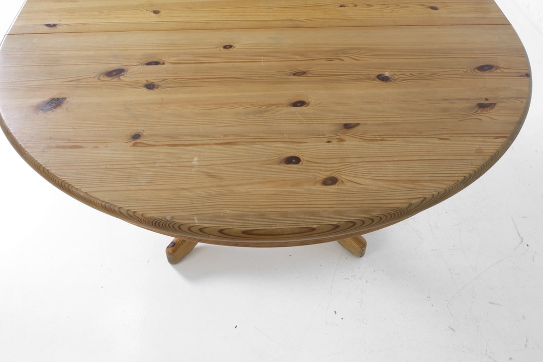 DAUMILLER STYLE PINE DINING TABLE 1970S - 8