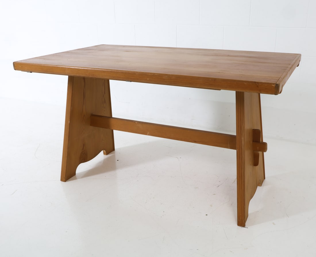 (4) GORAN MALMVALL PINE DINING SET 1950S - 10