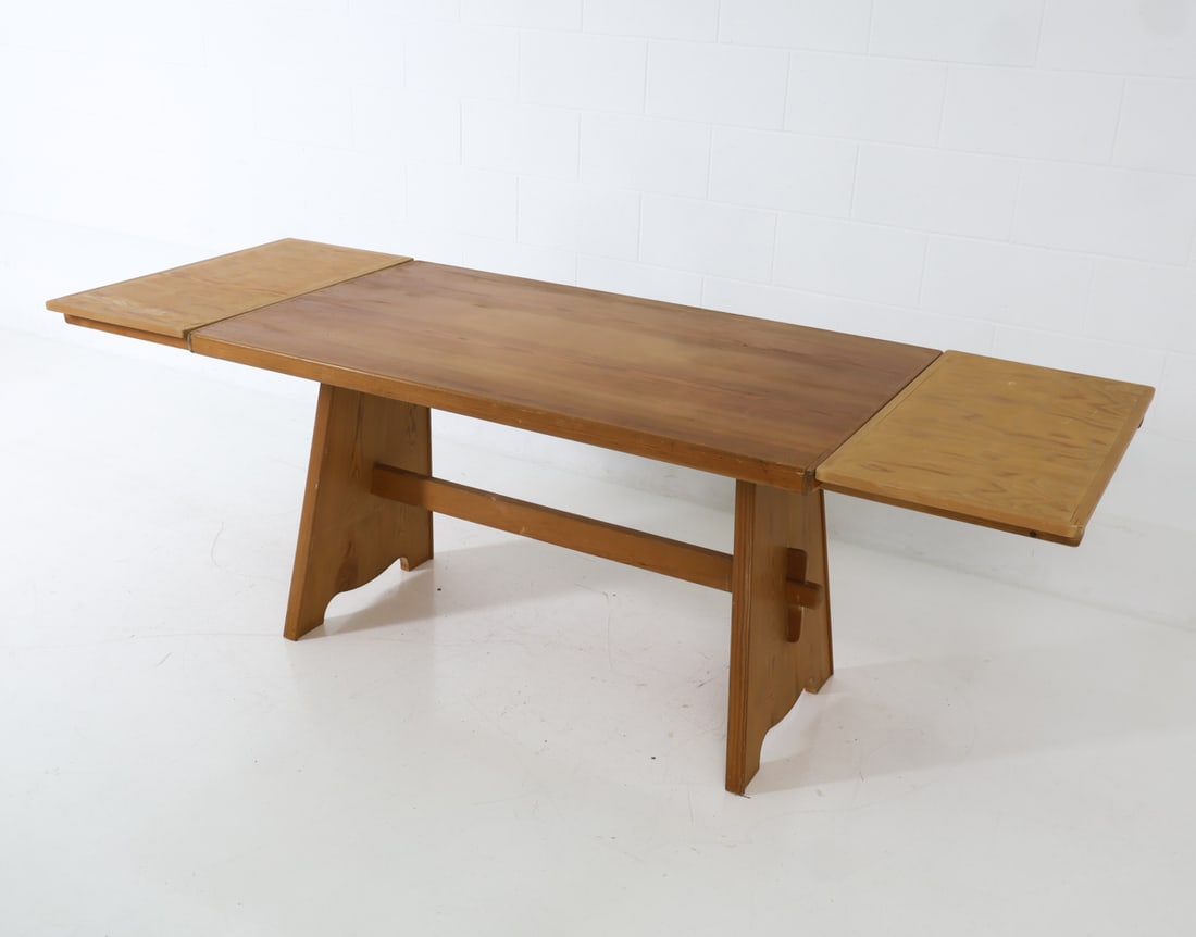 (4) GORAN MALMVALL PINE DINING SET 1950S - 5