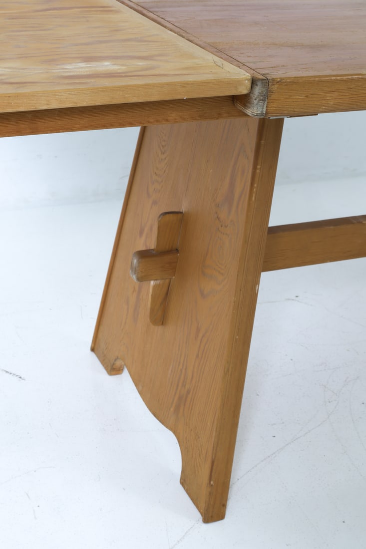 (4) GORAN MALMVALL PINE DINING SET 1950S - 9