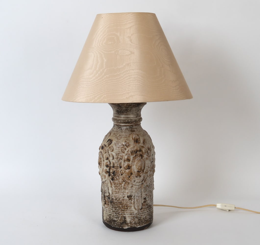 GERMAN CERAMIC POTTERY TABLE LAMP 1960S (1 of 15)