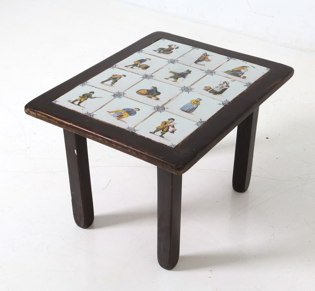 ANTIQUE DUTCH OAK & TILE COFFEE TABLE (1 of 17)