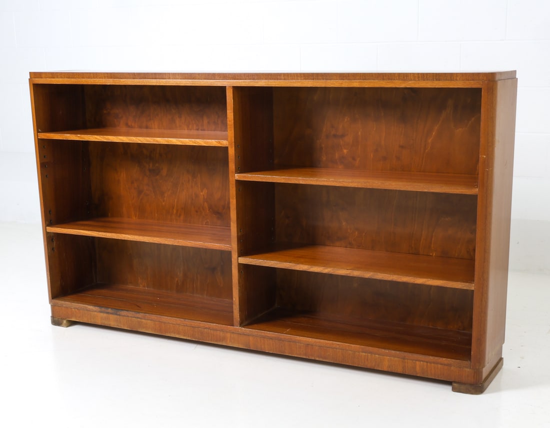 DECO SWEDISH MAHOGANY BOOKCASE CABINET C. 1930S (1 of 20)