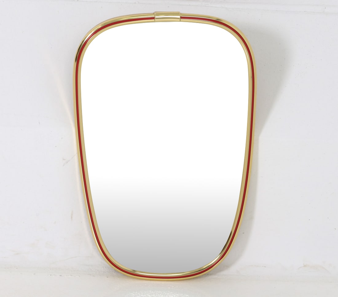 GERMAN BRASS MIRROR C. 1960S (1 of 9)